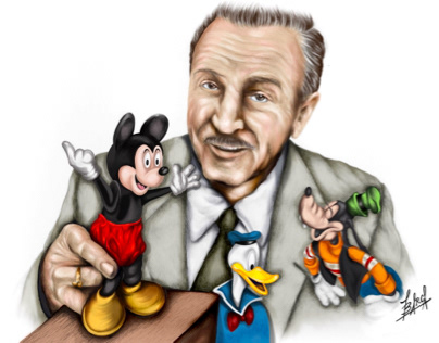 Walt Disney & cartoon characters
