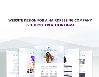 Project thumbnail - Website prototype in Figma for Hairdressing Company