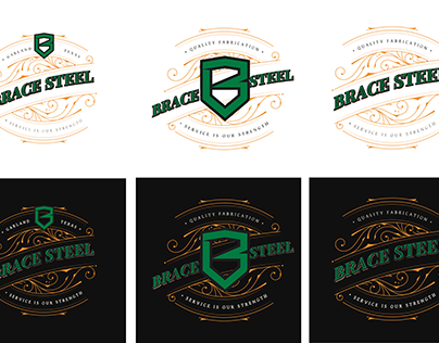 Brace Steel logos