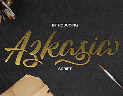 Azkasia Free Font | Script Font