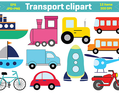 Transport Clipart - Vehicles Clipart
