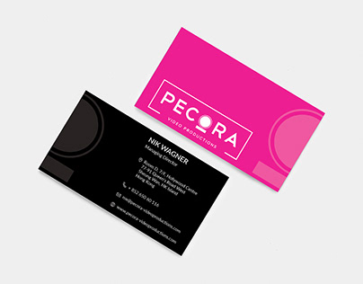 The business card with uv spot
