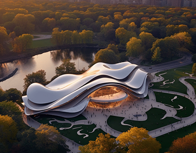 Pavilion Inspired by Zaha Hadid