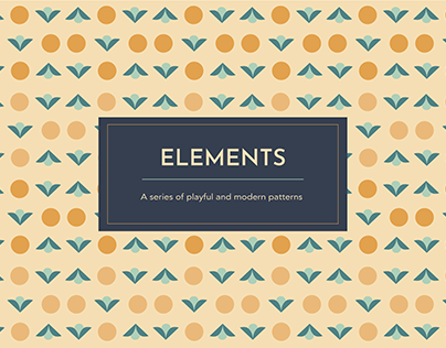 Elements - a series of playful & modern patterns