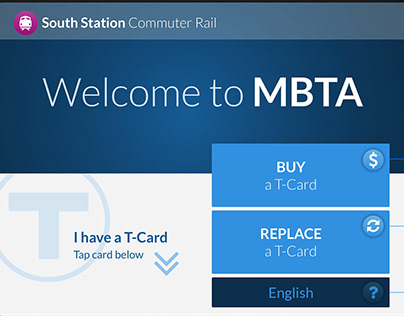 Boston MBTA – Kiosk UI