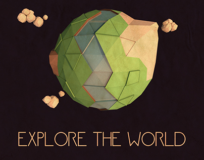 Explore The World 3D Artwork Inspired by TieDye