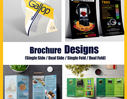 Brochures (Single Side-Dual Side-Single Fold-Dual Fold)