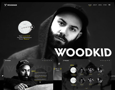 Woodkid (Web Design/UX/UI)