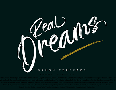 Real Dreams - A Brush Script Font