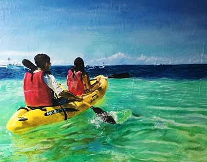 Heading out to sea, Oil on Canvas, 2016