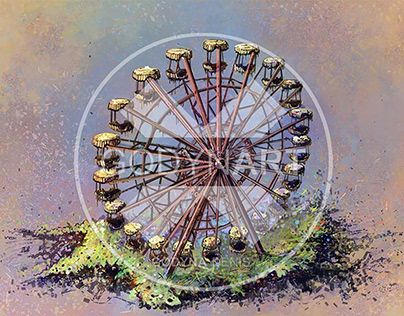 Ferris wheel in the Pripyat