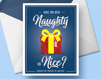 Holiday Scratch-Off Greeting Card