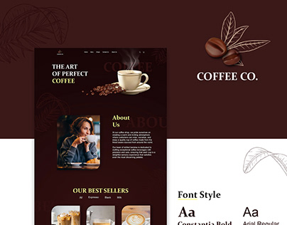 Cafe Website Design | Landing Page
