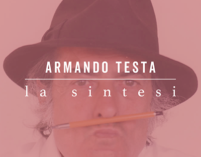 Progetto personale - Logotipo mostra - Armando Testa