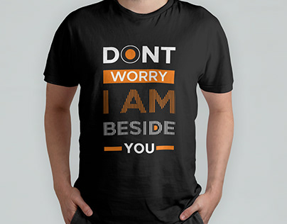 Dont worry Black t shirt design