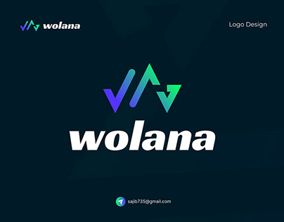 Wolana | Cryptocurrency Blockchain Token Logo Design