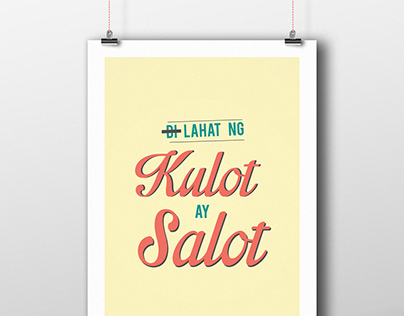 Filipino Sayings Typography
