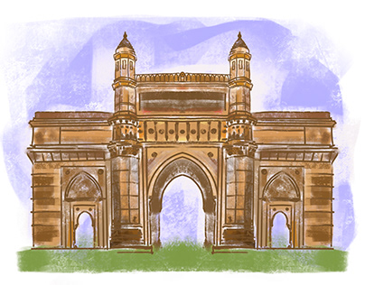 Gateway of India - Digital Drawing