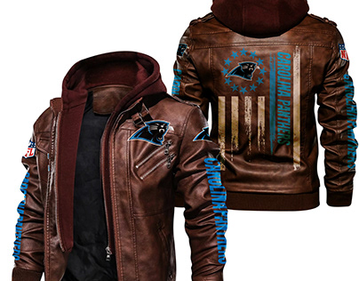 Carolina Panthers leather jacket for men