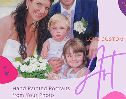 Handmade Portraits Couple Paintings From Photos