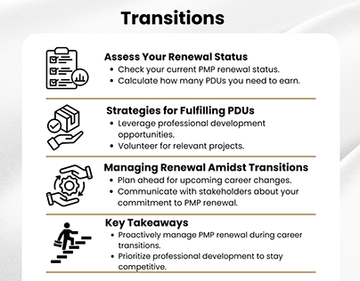 PMP Renewal Tactics for Transitioning Professionals
