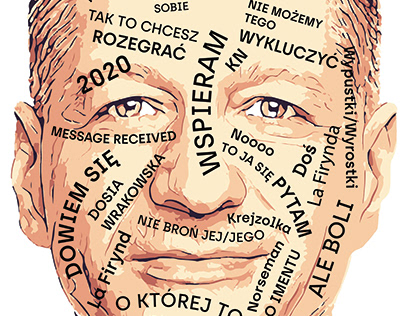 Face with quotations illustration