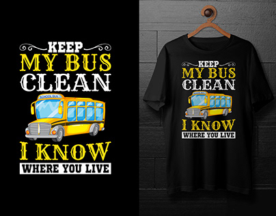 School Bus Drivers T-Shirt Design
