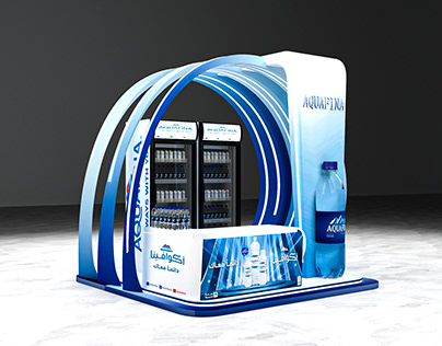 Aquafina booth in Saudi arabia