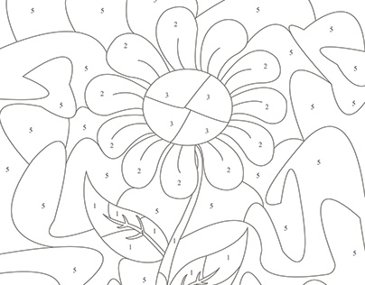 Numbering coloring pages for kids