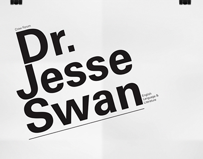 Typography Lesson- Dr. Jesse Swan Poster