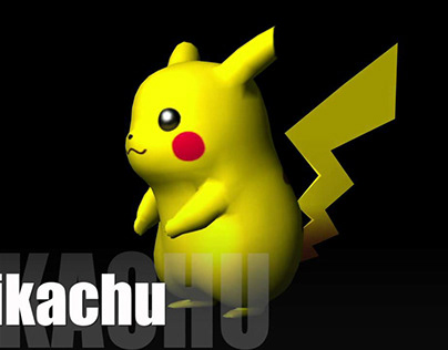 3 D Pikachu Model