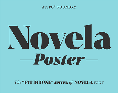 Novela Poster Font