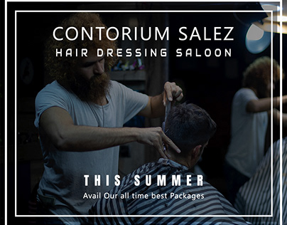 Social Media Template Design for Hair Dressing Saloon