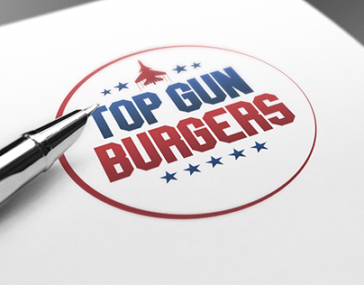 Top Gun Burgers: Logotipo