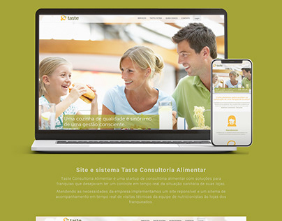 Site institucional e sitema - Taste Concultoria