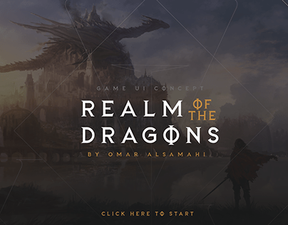 Realm of the dragons (fake game ui concept)