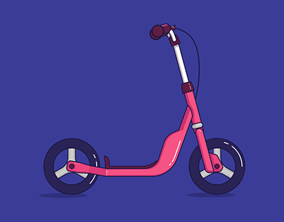 E-Scooter Illustration