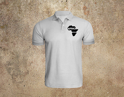 Golf Shirt Africa Proud logo