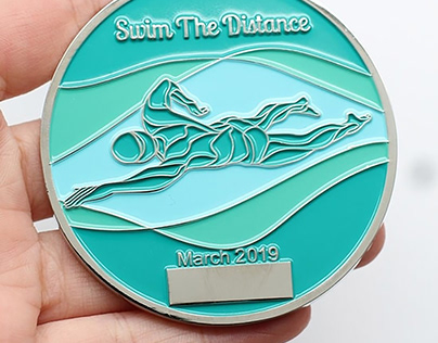 Medal design for Swim the Distance (swimming medals)