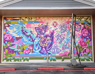 “Light of Creativity”mural in College Station, TX.
