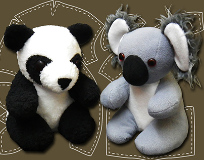 Designer Textile Toys - Exotic Bears