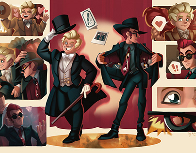 Project thumbnail - Partners in crime (Good Omens fanart)