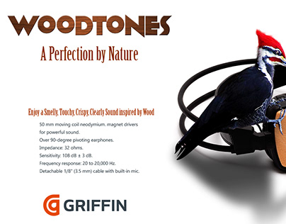 Griffin Headphone Woodtones