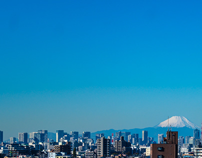 Mt. Fuji viewed from Tokyo City