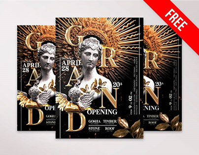 Grand Opening – Free Flyer PSD Template