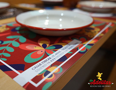 LAS ADELITAS | Tablecloth & menu designs