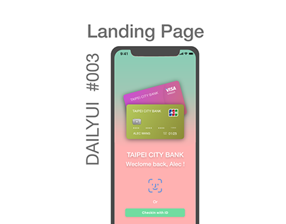 Landing Page #DailyUI 003