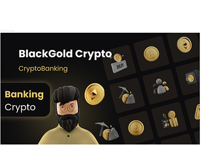 BlackGold Crypto Currency Banking Splash