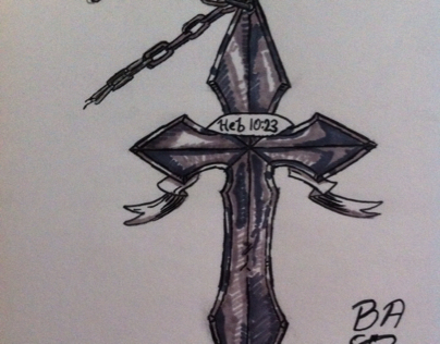 Crucifix tattoo