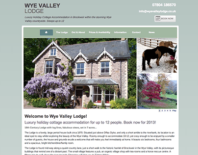 Holiday cottage bespoke website design